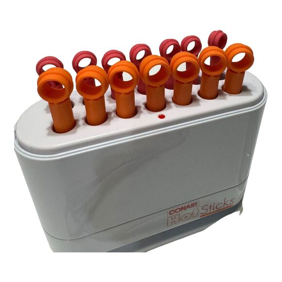 CONAIR Hot Sticks Hair Setter 14 Flexible‎ Rollers Curlers TESTED & WORKING VTG - Picture 7 of 16
